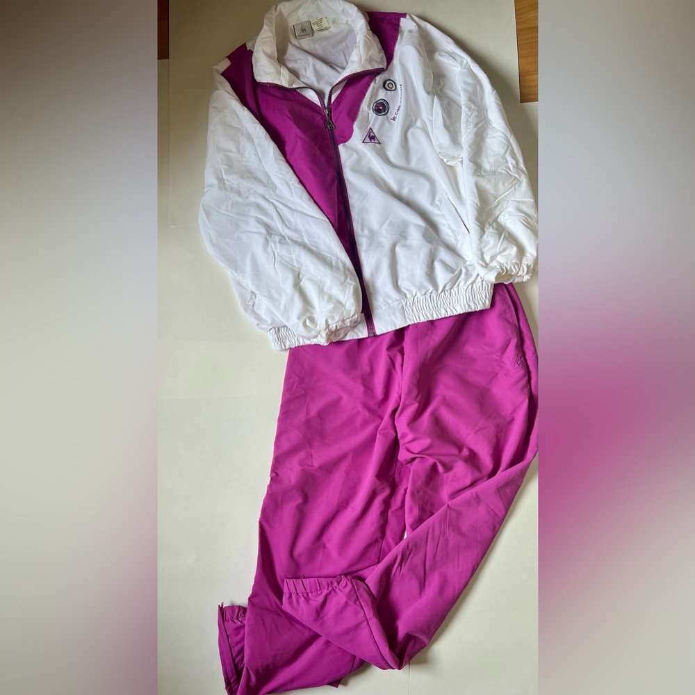 Polyester Cotton Set, Top Is L And Pants M Le Coq Sportif